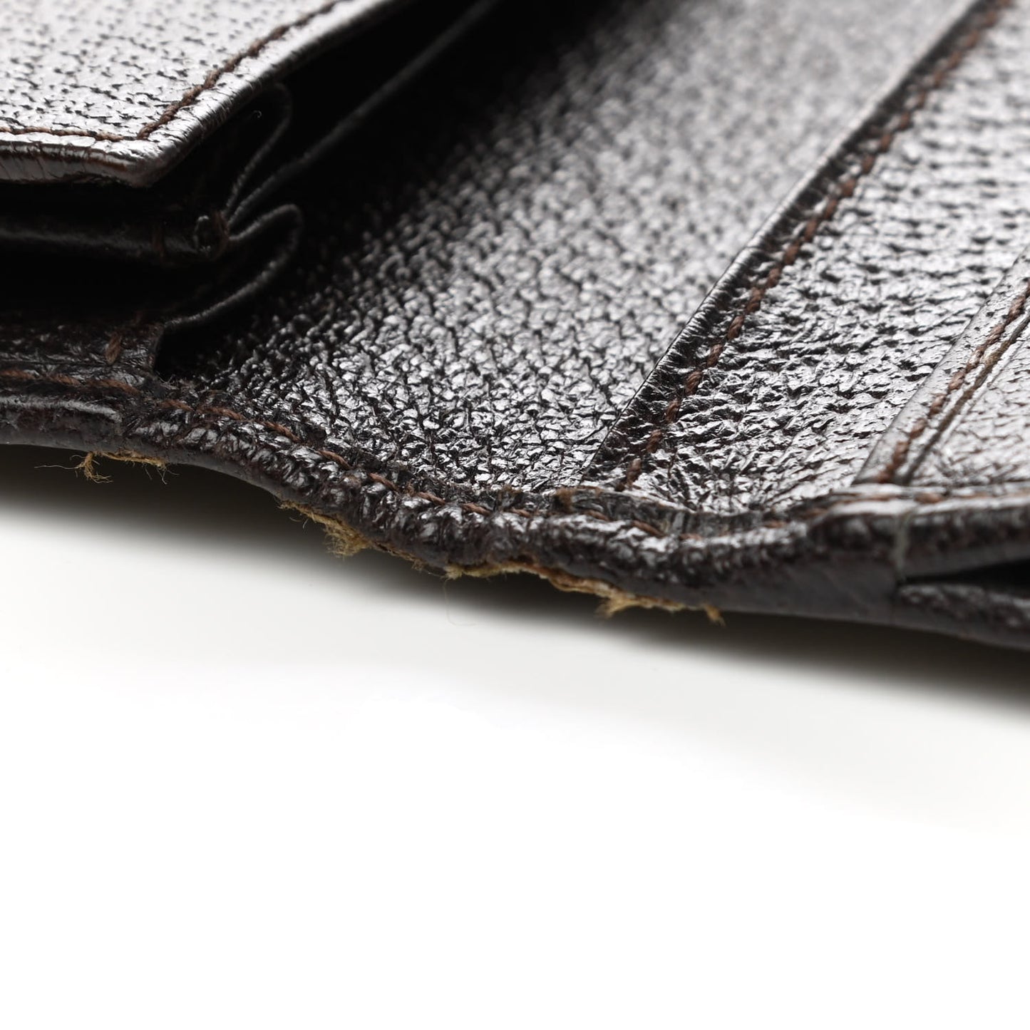 Monogram Metal Bar Continental Flap Wallet Beige Ebony Dark Brown