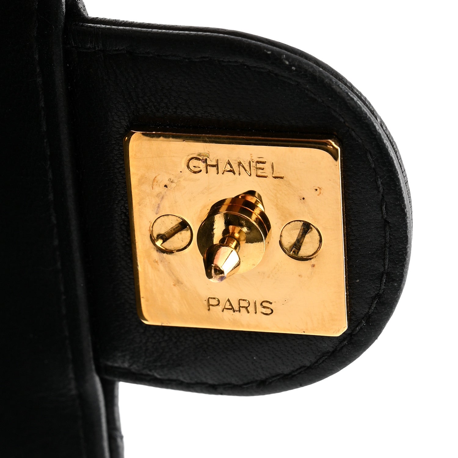Chanel Lambskin Quilted Medium Single Flap Black 12 of 14