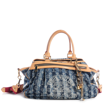 Louis Vuitton Denim Raye Cabas GM 1 of 2