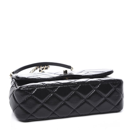 Chanel Shiny Lambskin Quilted Small Montcoco Flap Black 3 of 10