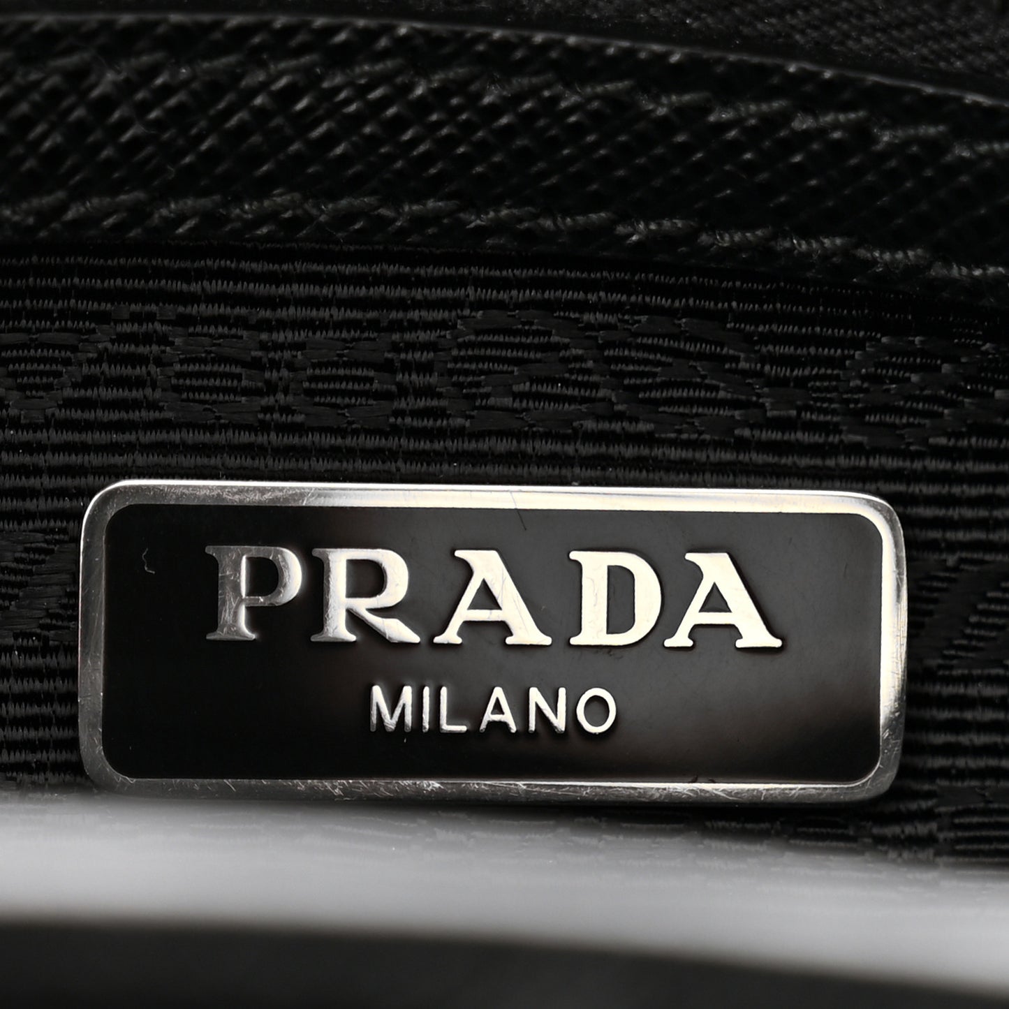 Nylon Saffiano Re-Edition 2005 Top Handle Crossbody Bag Black
