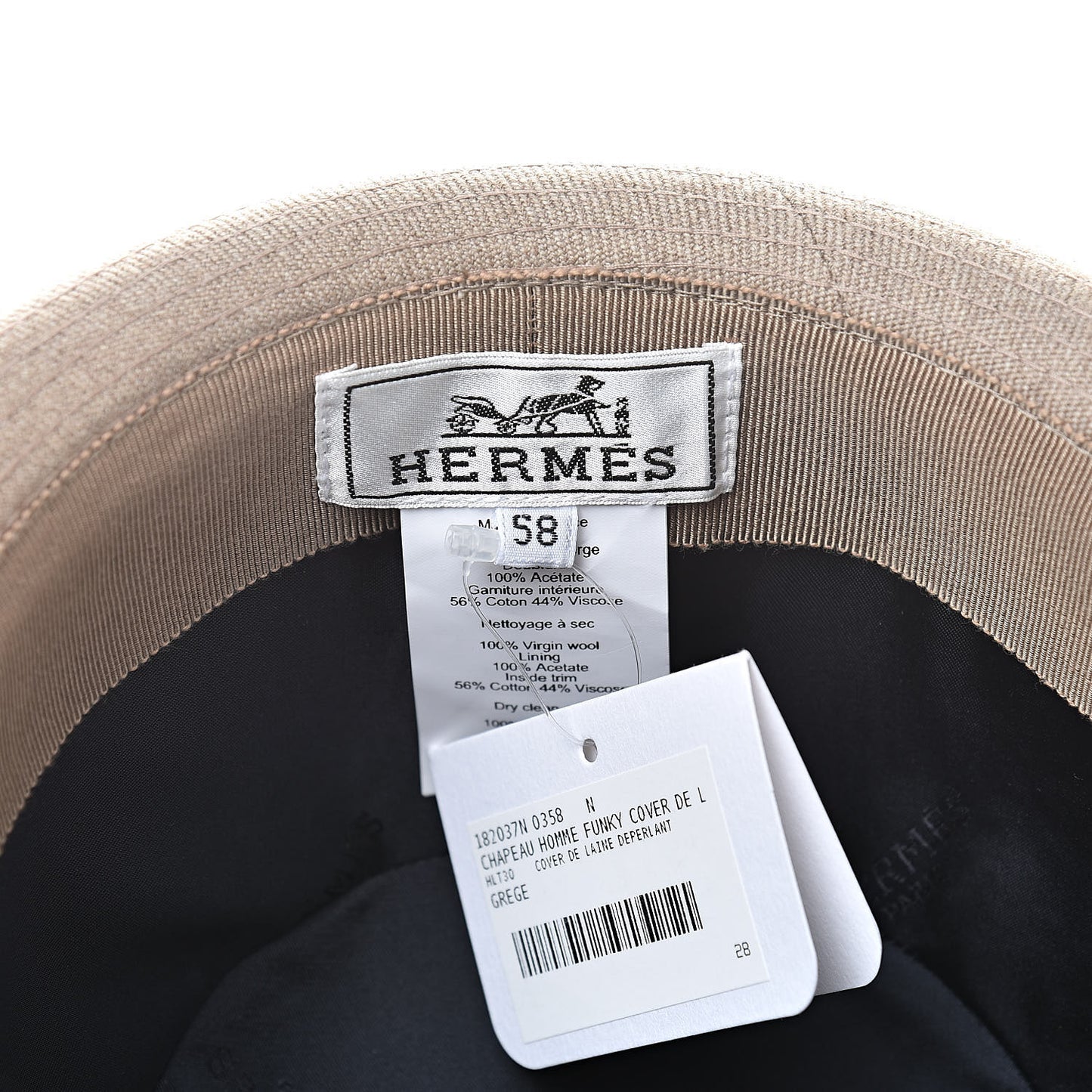 Wool Funky Hat 58 Grey