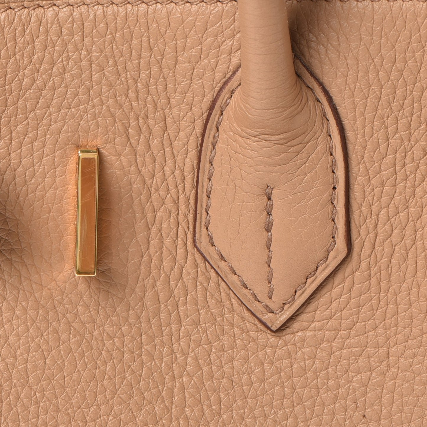 Taurillon Clemence Birkin 30 Camel Tabac