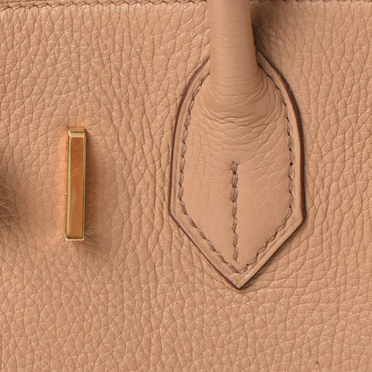 Hermes Taurillon Clemence Birkin 30 Camel Tabac 26 of 44