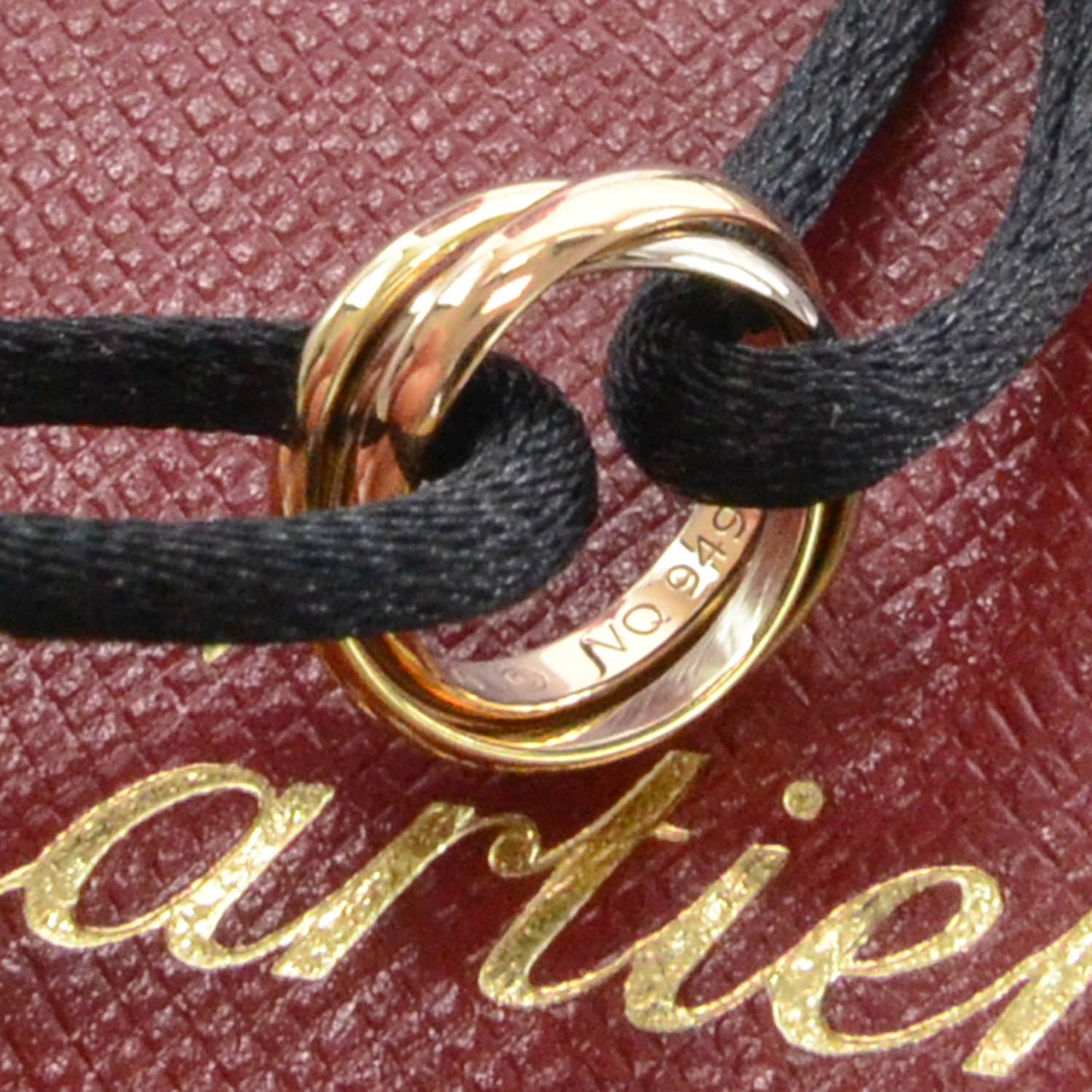 18k Pink Yellow White Gold Trinity Adjustable Cord Bracelet