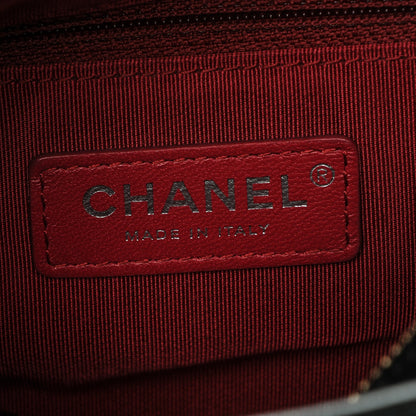 Chanel Aged Calfskin Quilted Small Gabrielle Hobo Black 6 of 7