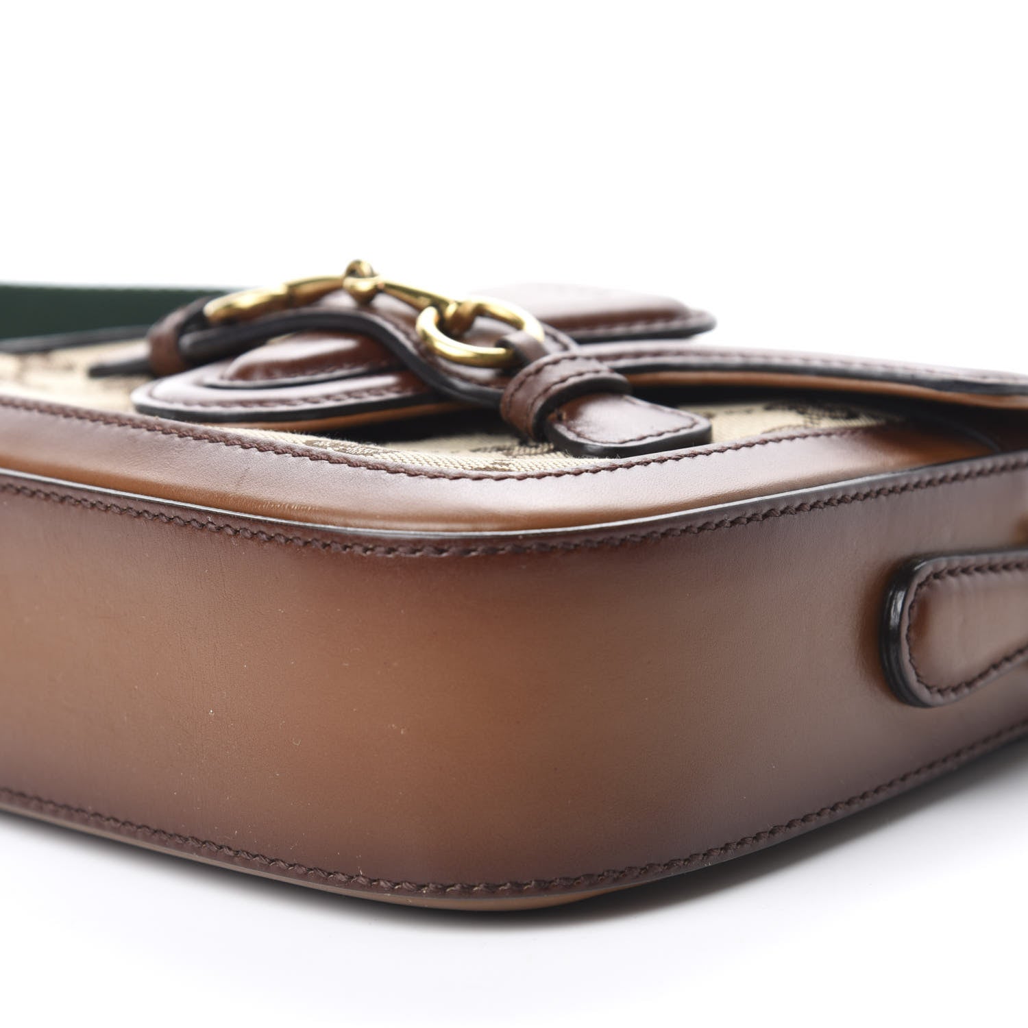 Gucci Monogram Small Lady Web Shoulder Bag Beige Cuir 7 of 12