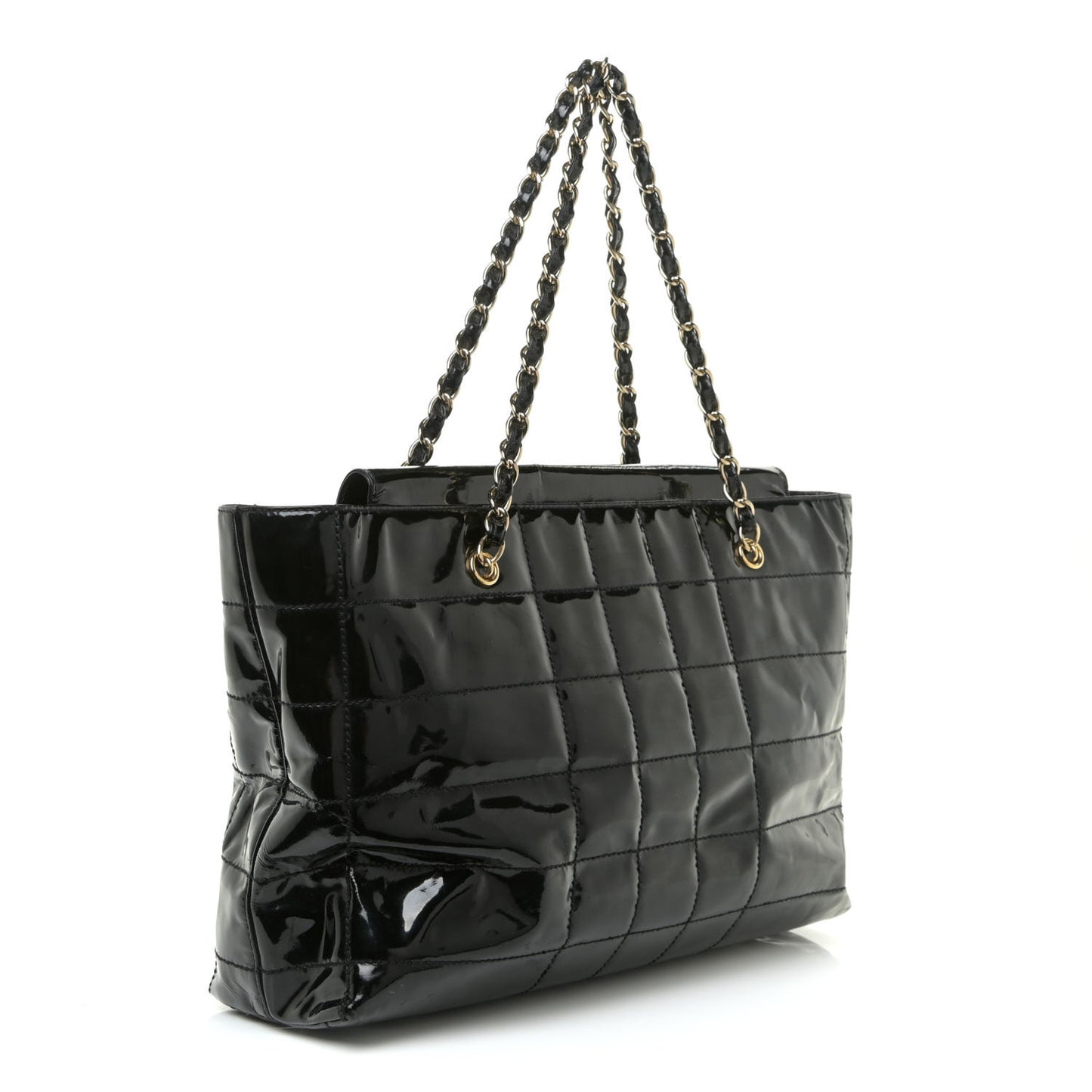 Patent Chocolate Bar CC Tote Black