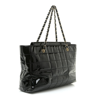 Chanel Patent Chocolate Bar CC Tote Black 2 of 23