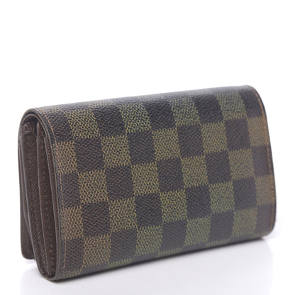 Louis Vuitton Damier Ebene Porte-Monnaie Billets Tresor Wallet 3 of 15