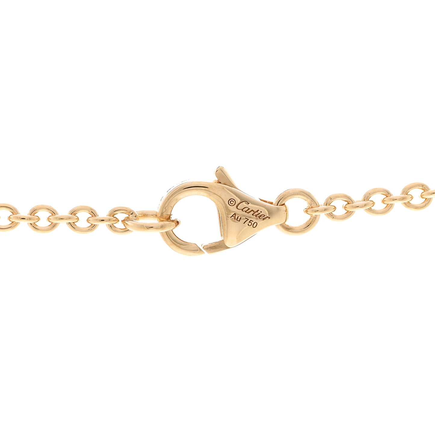 18K Yellow Gold Interlocking LOVE Necklace