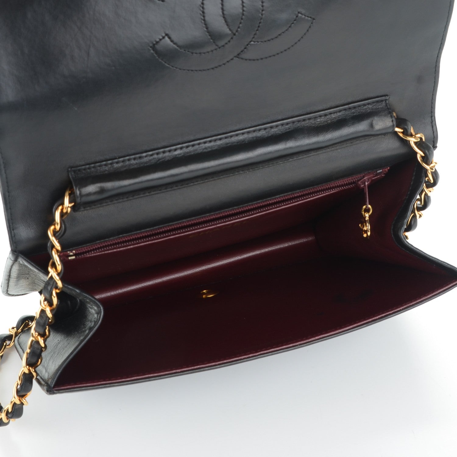 Chanel Lambskin Quilted Small Single Flap Black 5 of 9
