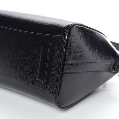 Givenchy Textured Patent Calfskin Small Antigona Black 6 of 9
