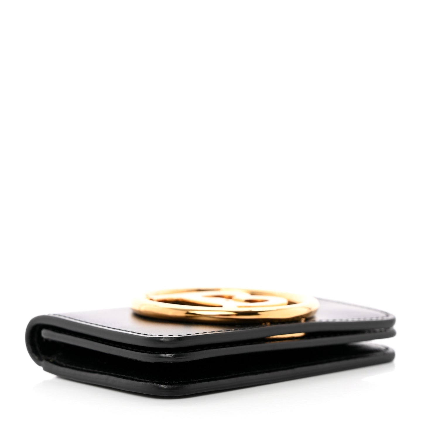 Calfskin TB Mini Jody Chain Card Case Black