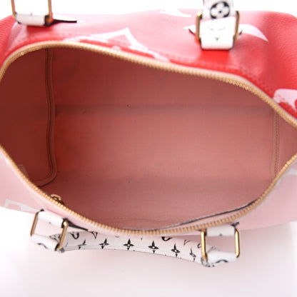 Louis Vuitton Monogram Giant Speedy Bandouliere 30 Rouge 5 of 10