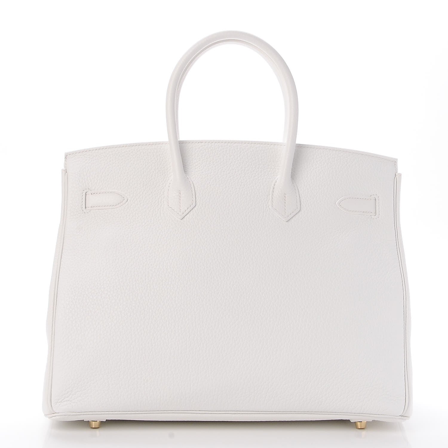Hermes Taurillon Clemence Birkin 35 White 4 of 34