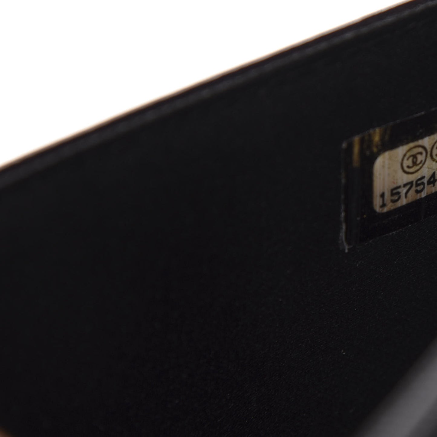 Patent Camellia Embossed Wallet On Chain WOC Brown