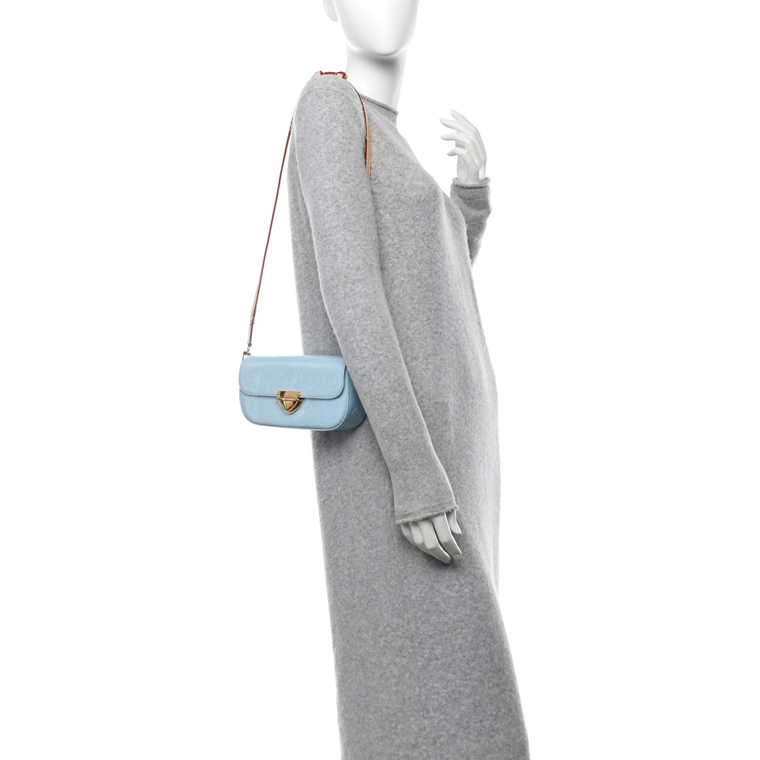 Louis Vuitton Vernis Malibu Pochette Sky Blue 2 of 12