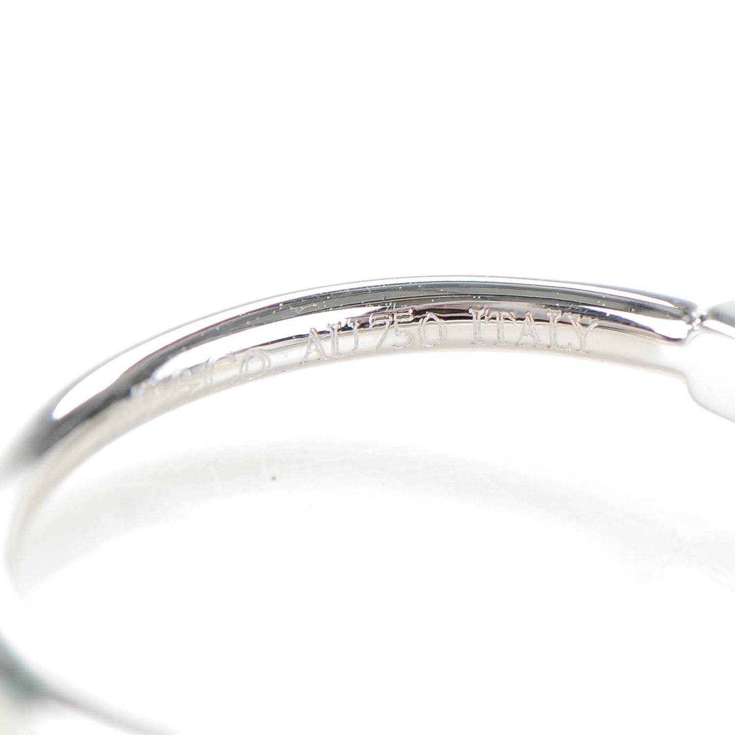 18K White Gold Diamond T Wire Ring 49 5