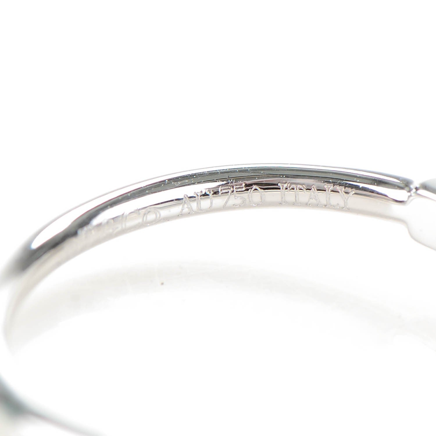 Tiffany 18K White Gold Diamond T Wire Ring 49 5 5 of 6