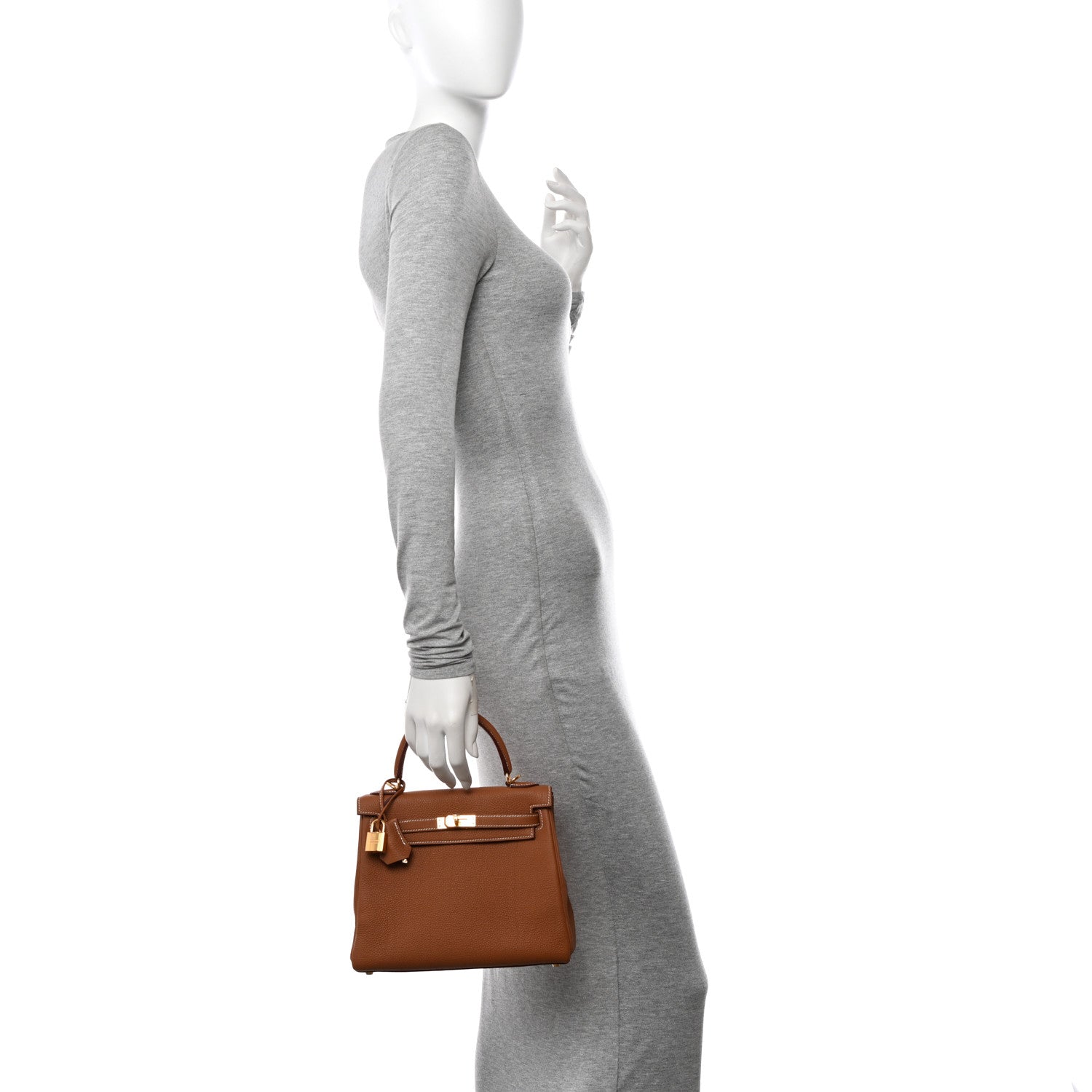 Hermes Togo Kelly Retourne 25 Gold 2 of 11