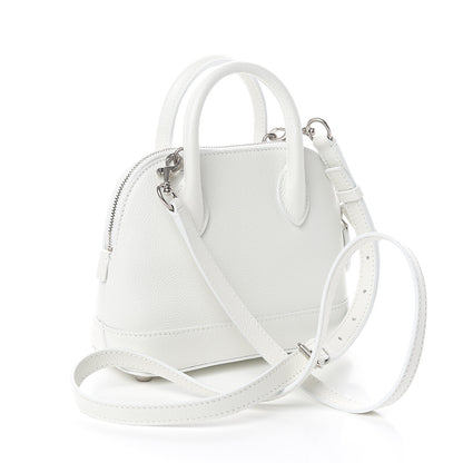 Balenciaga Grained Calfskin Logo XXS Ville Top Handle Bag White Fluo Pink 2 of 8