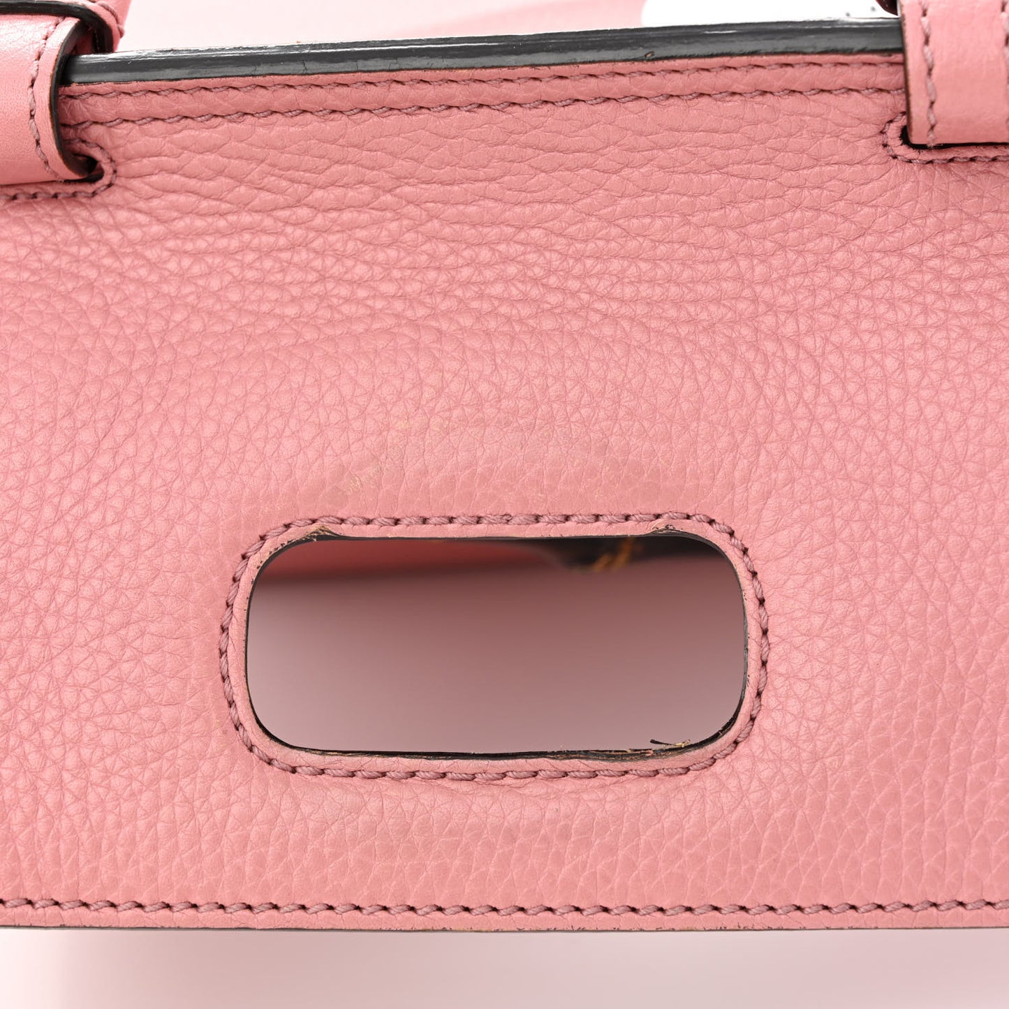 Cellarius Calfskin Small Bamboo Daily Top Handle Bag Carmine Rose