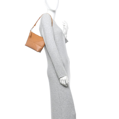 Loewe Shiny Calfskin Puzzle Fold Pouch Warm Desert 2 of 9