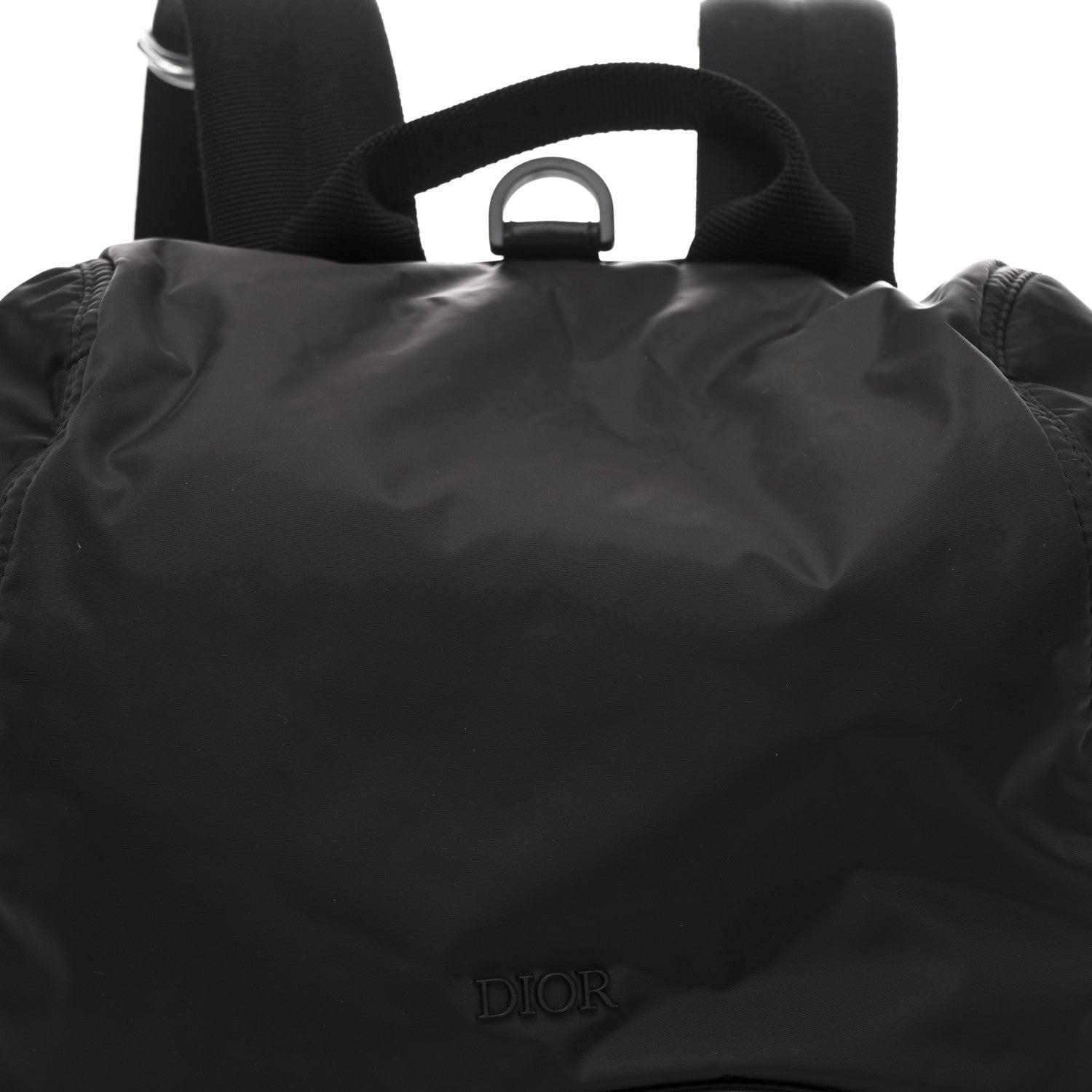 Christian Dior Nylon Saddle Backpack Black 8 of 10