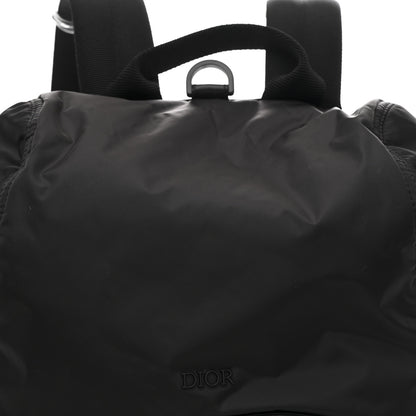 Christian Dior Nylon Saddle Backpack Black 8 of 10