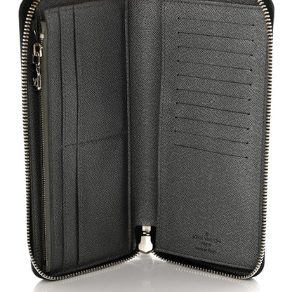 Louis Vuitton Taigarama Vertical Zippy Wallet Silver 6 of 10