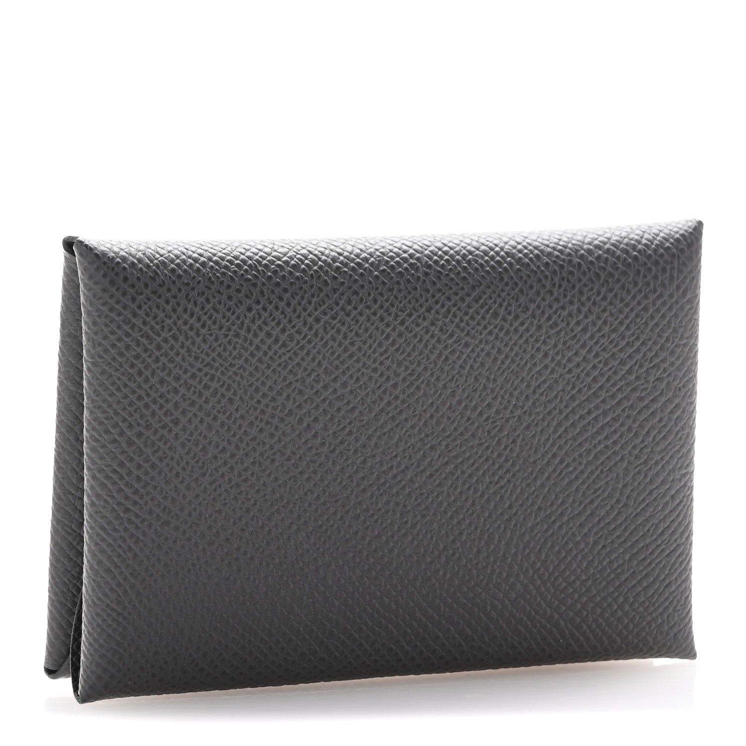 Hermes Epsom Calvi Duo Card Case Graphite 3 of 9