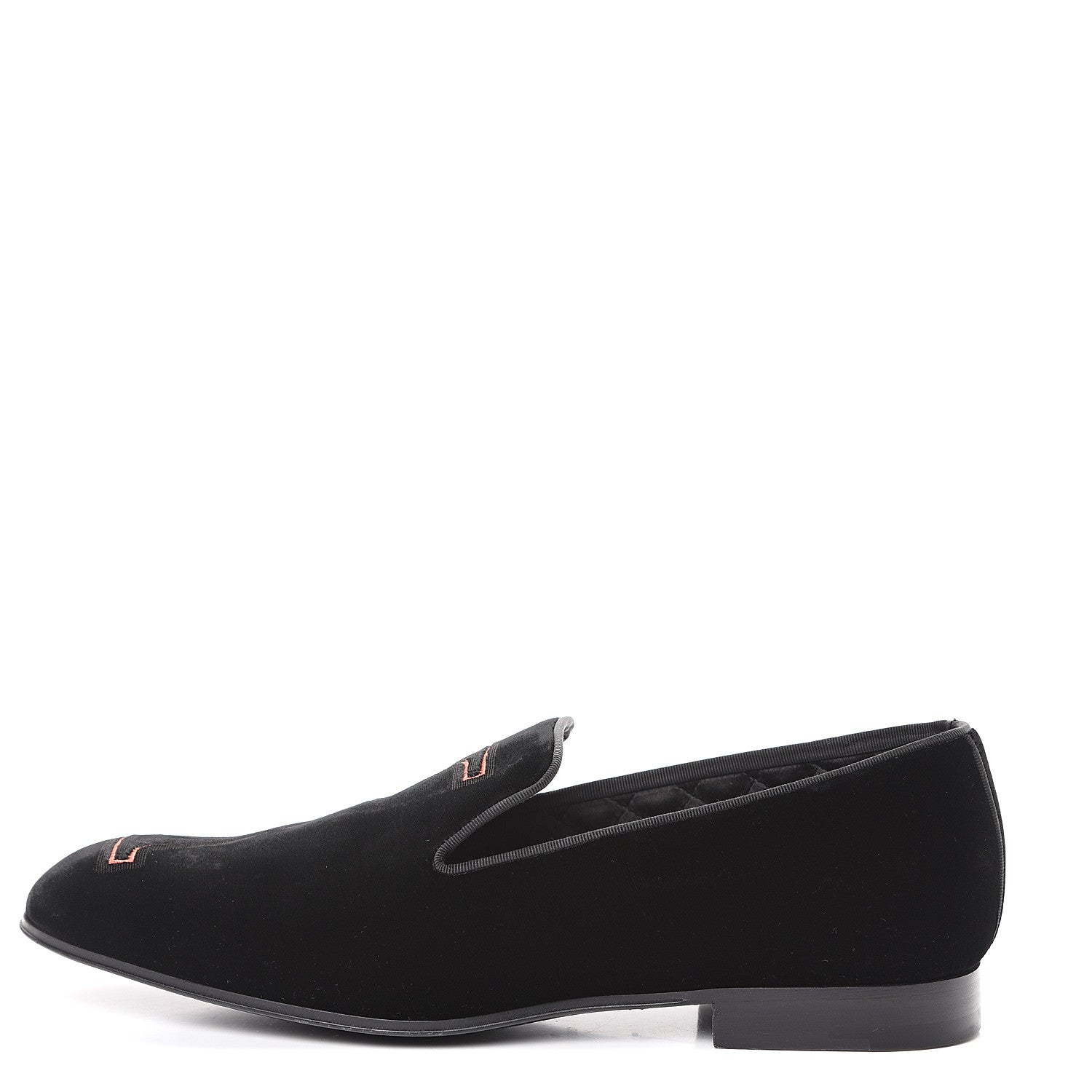 Louis Vuitton Velvet Upside Down Auteuil Slipper 7 Black 1 of 10