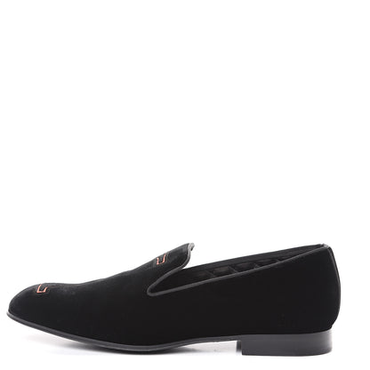 Louis Vuitton Velvet Upside Down Auteuil Slipper 7 Black 1 of 10