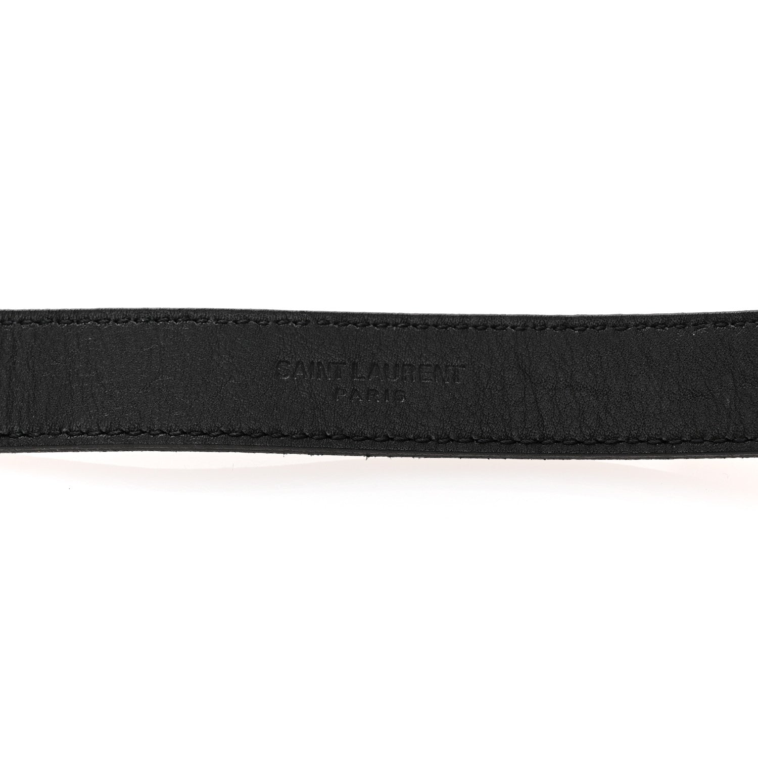 Saint Laurent Smooth Calfskin Square Buckle Belt 100 40 Black 5 of 8