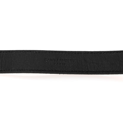 Saint Laurent Smooth Calfskin Square Buckle Belt 100 40 Black 5 of 8