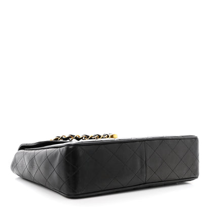Chanel Lambskin Quilted XL Jumbo Single Flap Black 4 of 16