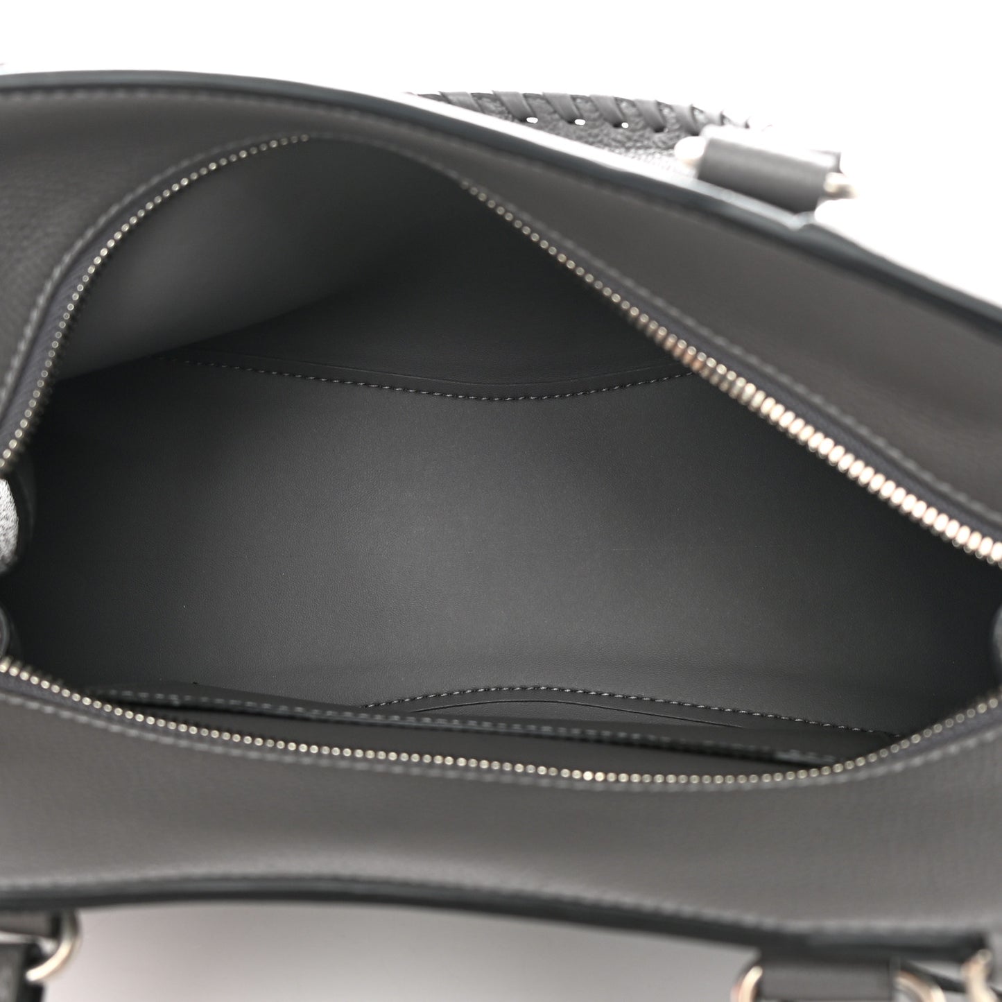 Grained Calfskin Neo Classic Silver Hardware S City Dark Grey