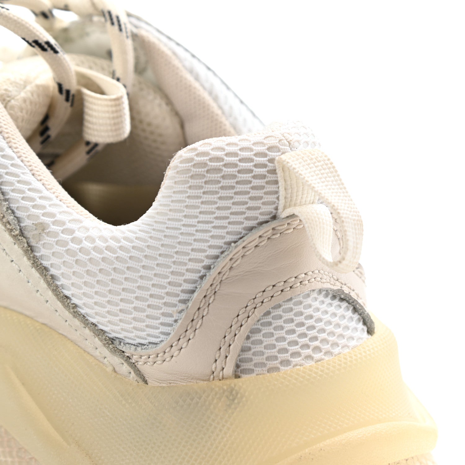 Balenciaga Fabric Mesh Clear Sole Womens Triple S Sneakers 37 White 17 of 21