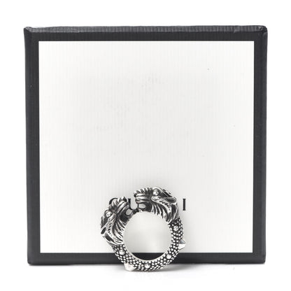 Gucci Sterling Silver Double Tiger Head Ring 50 5.5 5 of 5