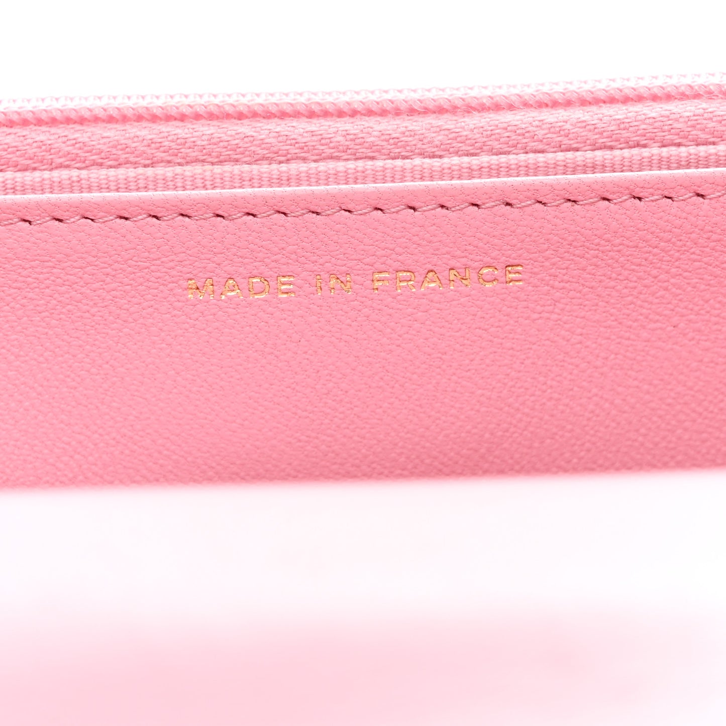 Lambskin Quilted Pick Me Up Wallet On Chain WOC Light Pink