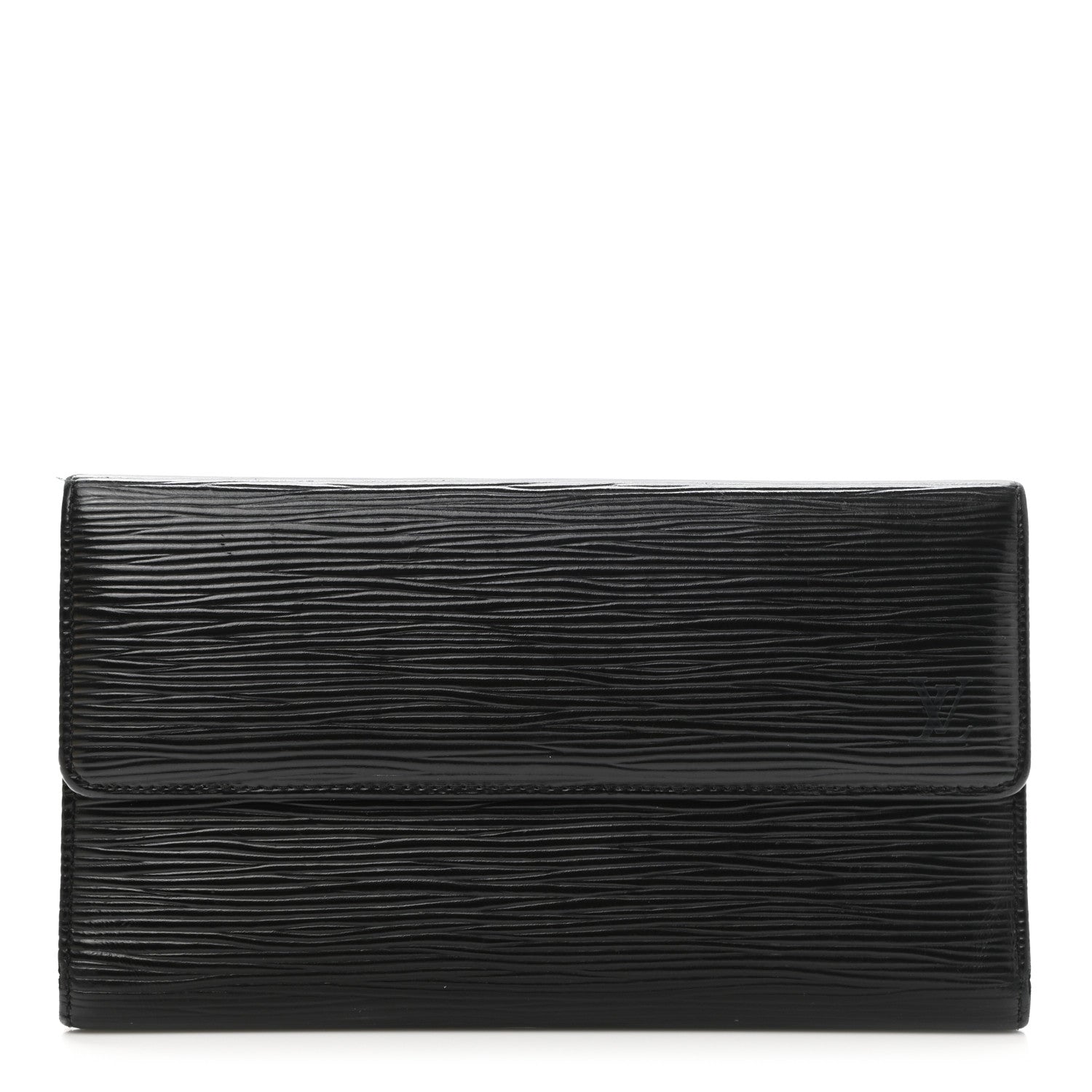 Louis Vuitton Epi Porte Tresor International Wallet Black 1 of 8