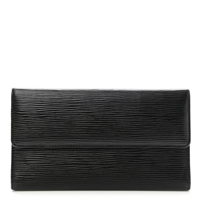 Louis Vuitton Epi Porte Tresor International Wallet Black 1 of 8