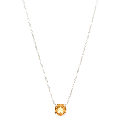 Tiffany Sterling Silver Citrine Sparklers Pendant Necklace 1 of 4
