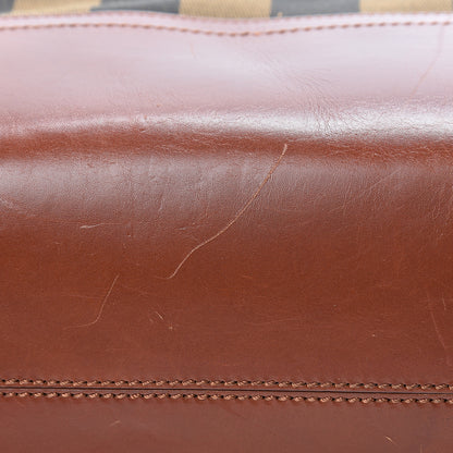 Fendi Pequin Cuoio Vegetale Medium Roll Tote Tobacco Cuoio Miele 12 of 21
