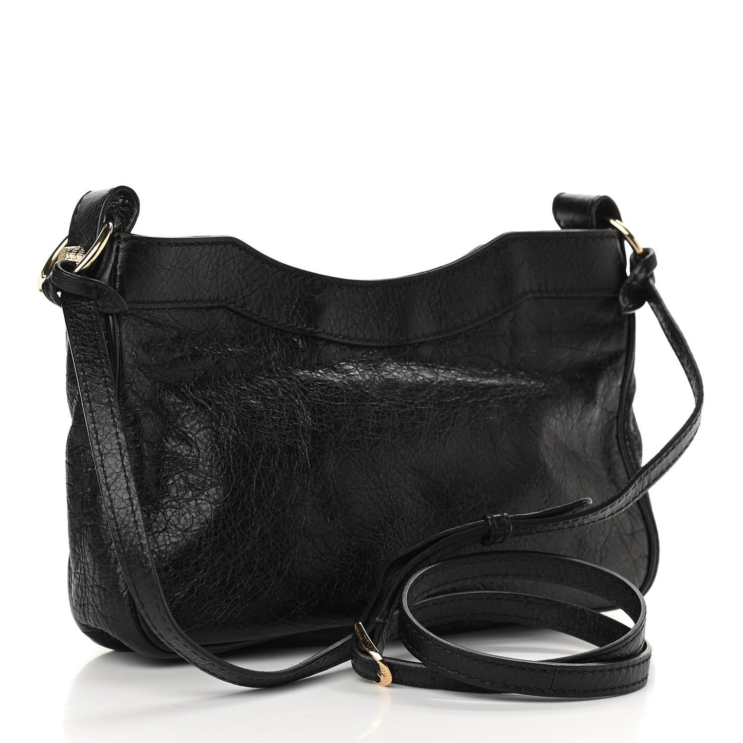 Agneau Giant 12 Gold Hardware Hip Black