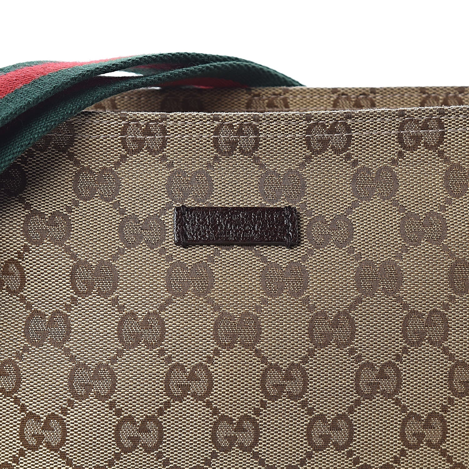 Gucci Monogram Web Small Flat Messenger Crossbody Dark Brown 10 of 10