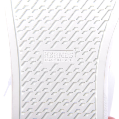 Hermes Calfskin Mens Avantage Sneakers 44 Orange 8 of 9
