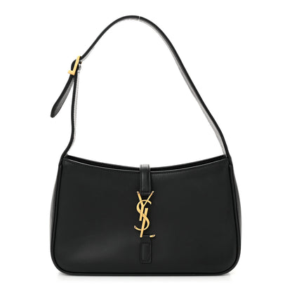 Saint Laurent Smooth Calfskin Le 5 A 7 Hobo Black 1 of 11