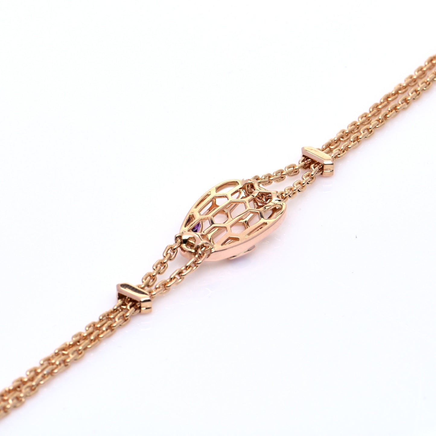 18K Rose Gold Amethyst Serpenti Seduttori Bracelet